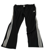 Adidas Men&#39;s Fleece Open Hem 3-Stripes Pants Size 4XL GK9267 Black &amp; White - $28.50