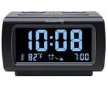 Alarm Clock Radio For Bedroom - Fm Radio Clock With Battery Backup, Usb ... - $46.99