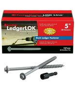 FastenMaster 1/4 in. 5 in. LedgerLok Coarse Steel External Hex Drive, Fl... - $82.22 CAD