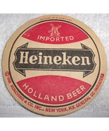 Vintage Heavy Cardboard Imported Heineken Holland Beer Coaster - $2.99