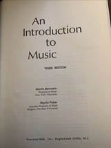 An Introduction to Music, third edition, Martin Berstein/Picker, Hardcover - £11.68 GBP