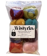 Wistyria Editions Wool Roving 15&quot; .25oz 8/Pkg-Designer - $29.65 CAD