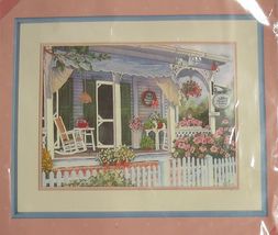 Vintage 1990 Bed &amp; Breakfast From The Heart Crewel Embroidery KIT 16&quot; x 12&quot; - £15.46 GBP