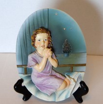 Hand – painted &#39; 3-D collector&#39;s plaque from the exclusive Bareggio Coll... - £19.97 GBP