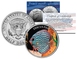 DISCUS FISH *Fish Series* JFK Kennedy Half Dollar U.S. Colorized Coin - £6.73 GBP