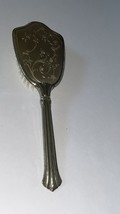 Vintage Dressing Table Vanity Brush For Hair Care Long Metal Floral Pattern  - £39.95 GBP