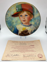 Vintage Irish McCalla 1983 &quot;Big Leaguer&quot; Porcelain Plate Hackett American  - £23.53 GBP