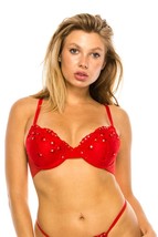 Barbados Cherry Red Light Pad Adjustable Non Removable Straps Bra_ - £11.99 GBP