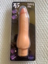 X5 VIBRATING 8.5&quot; NATURAL FLESH REALISTIC FANTASY VIBE WATERPROOF VIBRATOR - £17.04 GBP