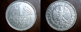 1950 D German 1 Mark World Coin -  Germany - $6.49