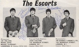 The Escorts Of Merseybeat Beatles FULLY Hand Signed Picture - £27.32 GBP