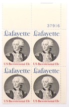 United States Stamps Block US #1716 1977 Marquis de Lafayette - $3.99