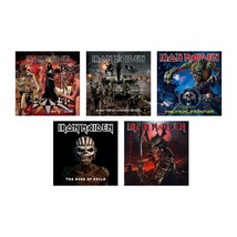 Iron Maiden Album Covers 13-17 - 3&quot; Vinyl Sticker Set - Window, Laptop, Water Bo - £12.57 GBP