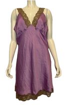 Mystique Intimates Purple V Neck Sleeveless Nightgown Size 2X - €20,34 EUR