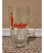 Slim Jim 8&#39;&#39; 32 oz Glass Beer Mug Vintage  - $8.99