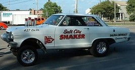 AMT ‘Rat Packer’ ‘65 Chevy II A/FX w/GY ‘Salt City Shaker’ A/FX Decal - $45.00