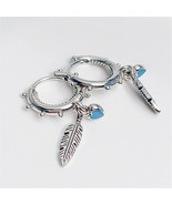 Pandora Sterling Silver 925 Spiritual Feathers Turquoise Enamel Feather ... - $40.19 CAD