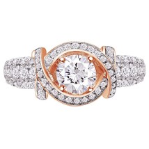 2.45 Ct Simulated Diamond 14K Rose Gold Plated Engagement Anniversary Ring - $60.76