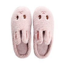 Women Shoes Fur Slippers Fluffy Slippers Bunny Pink M (Fit 24-24.5cm) - £18.34 GBP