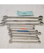 Snap On Tools 10 Pc SAE 12 Point Combination Wrench Set - Lot 406 - £170.37 GBP