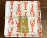 Tommy Bahama set of 4 Appetizer Plates New Lobster Melamine Nautical - £25.86 GBP