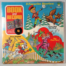 3 Favorite Stories: Book &amp; Record (1977) [SEALED] Vinyl LP • Peter Rabbit, Wolf - £13.26 GBP