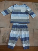 george striped t shirt &amp; leggings trousers  age 0-3 months 56-62cm - £5.35 GBP