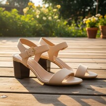 Calvin Klein leather strap shoes. 1990's, Size 8. Ships Free - $32.90