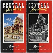 Central Sporthotel Brochure Davos Switzerland  - £13.97 GBP