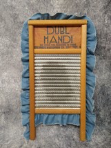 Vintage 18&quot; Dubl Handi Washboard Two Sided Columbus Ohio Cute Laundry Room Decor - £15.95 GBP