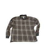 Men&#39;s Long sleeve Izod Plaid Golf Shirt Large - $19.76