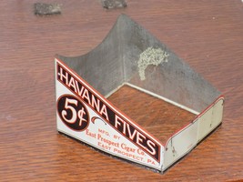 Vintage Havanna Fives 5 Cent Cigar Tin Display Holder - $54.45
