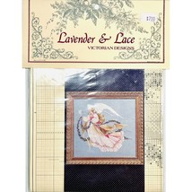 Lavender &amp; Lace Victorian Designs Counted Cross Stitch Pattern Angel of ... - $7.00