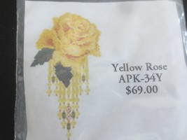 Beaded Yellow Rose APK-34Y Beading Materials Pack - No Directions - £22.67 GBP