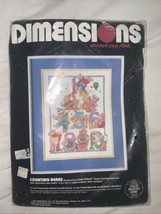 DIMENSIONS Counted Cross Stitch Kit - COUNTING BEARS - 11&quot; x 14&quot; - Linda... - $239.87 MXN