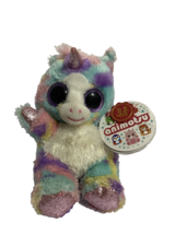 Keel Toys Animotsu Rainbow Color Unicorn 7&quot; Soft Plush Toy With Tags vtd - £7.30 GBP