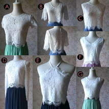 Rustic Wedding Lavender Maxi Chiffon Skirt Lace Top 2-Piece Bridesmaid Dresses image 9