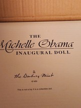 Danbury Mint&#39;s First Lady Michelle Obama Inaugural Porcelain Doll - £79.93 GBP