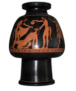 Psykter Vase with Satyrs Ancient Greek Museum Replica Reproduction - $377.66 CAD