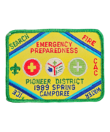 1989 Spring Camporee Emergency Preparedness Pioneer District  BSA Patch GN - $3.91