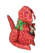 VTG Avon Kangaroo Two Stuffed Calico Animal Full Sweet Honesty Cologne B... - $18.98