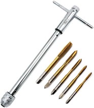 Qisf Adjustable T-Handle Ratchet Tap Holder Wrench Set + 5Pcs, Wrench 10... - $805.59 MXN