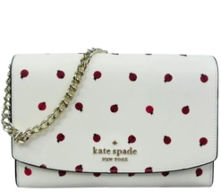 Kate Spade Carson Lady Bug Print Convertible Crossbody Cream Multi - £87.24 GBP