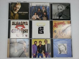 9 Country CD Lot Best of Kenny Rogers Oak Ridge Boys Lee Greenwood Alabama 1 2 3 - £39.10 GBP