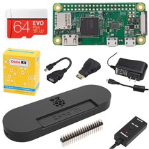 CanaKit Raspberry Pi Zero W (Wireless) Complete Starter MAX Kit with Pre... - £116.37 GBP