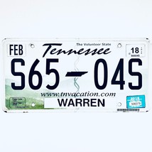 2018 United States Tennessee Warren County Passenger License Plate S65 04S - £13.23 GBP