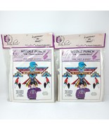 Vintage PRETTY PUNCH Needle Hook Embroidery Kit Aztec Southwestern - Lot... - $39.95