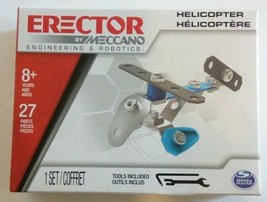Erector By Meccano - Helicopter Metal Model Building Kit Toy Arts/Crafts - £3.94 GBP