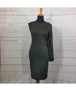 Ted Baker Womens Monyca Draped One Shoulder Dress Gold Metallic Size 3 (... - $121.84 CAD