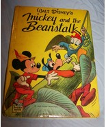 Walt Disney&#39;s Mickey &amp; the Beanstalk Story Hour Whitman Book-1948-Good C... - £7.47 GBP